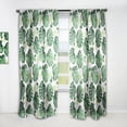 thumbnail image 1 of Designart 'Tropical Foliage Mood I' Floral Curtain Panel, 1 of 5