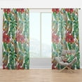 thumbnail image 1 of Designart 'Tropical Foliage Mood IV' Tropical Curtain Panel, 1 of 4