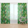 thumbnail image 1 of Designart 'Tropical Foliage Mood IX' Tropical Curtain Panel, 1 of 4
