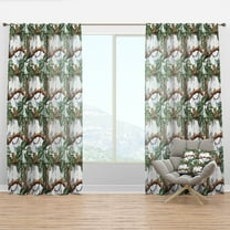 Designart 'Tropical Foliage Mood XXIV' Animals Curtain Panel