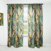 Designart 'Tropical Gloomy Mood I' Tropical Curtain Panel