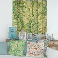 thumbnail image 1 of Designart 'Tropical Green Leaves of Monstera' Tropical Print on Natural Pine Wood, 1 of 5
