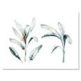 thumbnail image 1 of Designart ' Tropical Jungle Leaves On White ' Bohemian & Eclectic Canvas Wall Art Print, 1 of 4