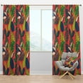 thumbnail image 1 of Designart 'Tropical Leaves Retro Pattern I' Mid-Century Modern Blackout Curtain Panel, 1 of 4