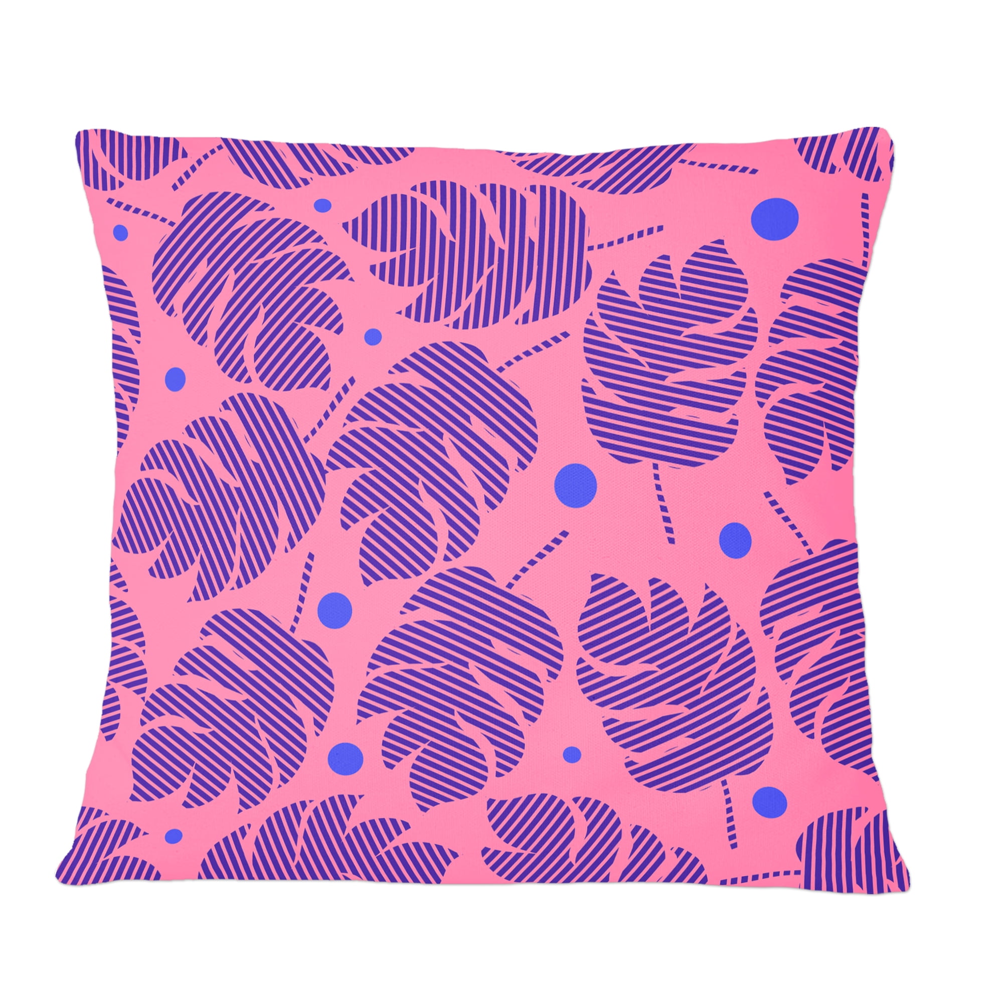 Designart Tropical Palm Leaves IV' Mid-Century Modern Throw Pillow - 12x20