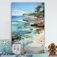 thumbnail image 1 of Designart "Tropical Paradise Beach Photo III" Nautical & Beach Metal Wall Art Prints, 1 of 5