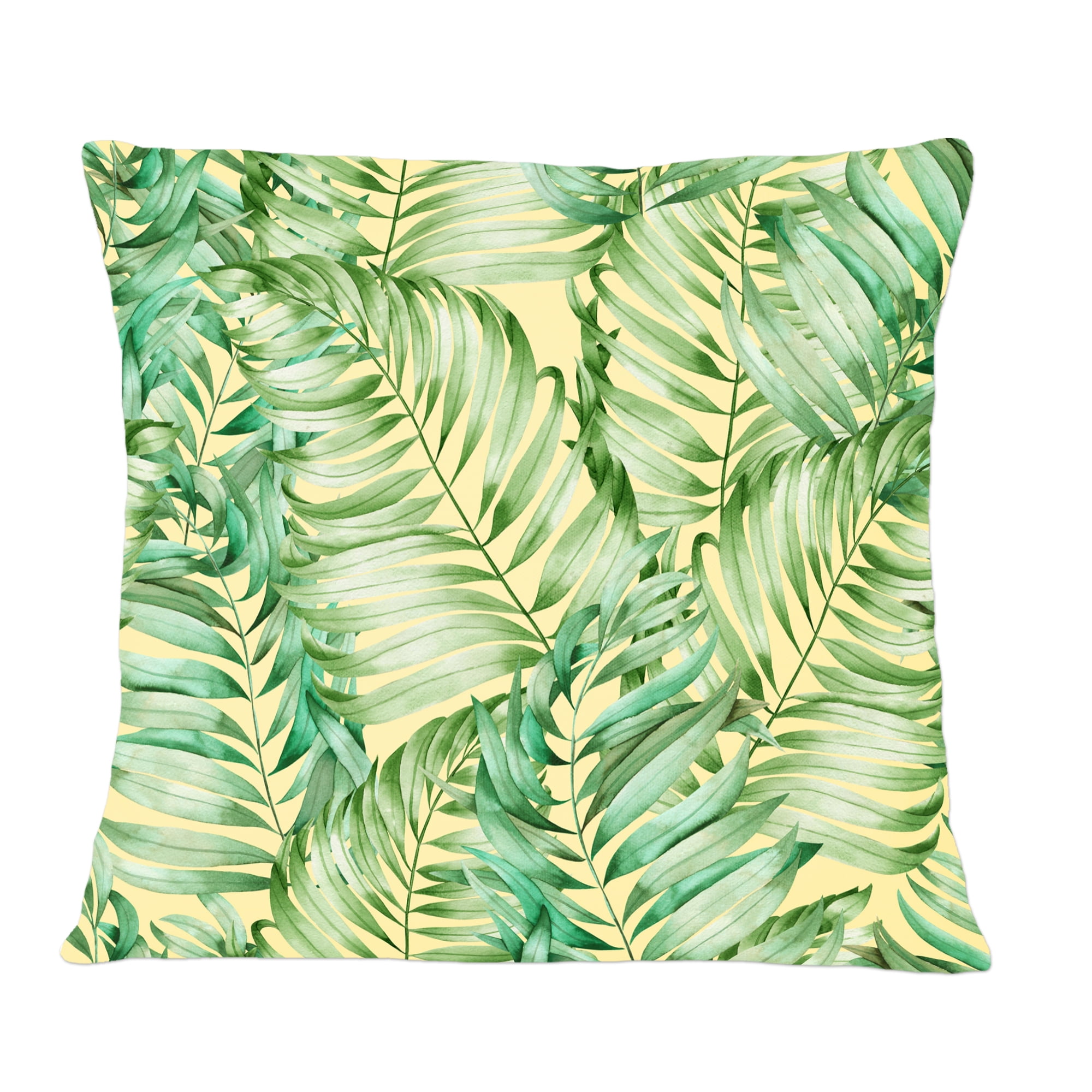Designart Tropical Retro Foliage ' Mid-Century Modern Throw Pillow - 12x20