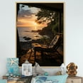 thumbnail image 1 of Designart "Tropical Vibes Beach Photo I" Nautical & Beach Floater Framed Canvas Wall Art, 1 of 7