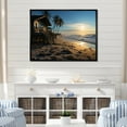 thumbnail image 1 of Designart "Tropical Vibes Beach Photo III" Nautical & Beach Floater Framed Canvas Wall Art, 1 of 7