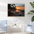 thumbnail image 1 of Designart "Tropical Vibes Beach Photo XIII" Nautical & Beach Floater Framed Wall Art Living Room, 1 of 7