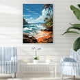 thumbnail image 1 of Designart "Tropical Vibes Beach Photo XX" Nautical & Beach Floater Framed Canvas Print, 1 of 7