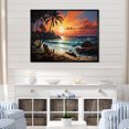 thumbnail image 1 of Designart "Tropical Vibes Beach Photo XXII" Nautical & Beach Floater Framed Wall Decor, 1 of 7