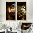 thumbnail image 1 of Designart "Tropical Vibes Beach Photo XXVIII" Coastal Beach Framed Wall Art Set Of 2 - Yellow Beach Gallery Wall Frame Set For Home Decor, 1 of 7