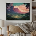 thumbnail image 1 of Designart "Tropical Wilderness Exotic Escape" Forest Print on Natural Pine Wood, 1 of 5