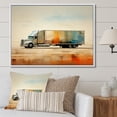 thumbnail image 1 of Designart "Truck 53Ft Sublime Horizon III" Transportation Floater Framed Canvas Wall Art, 1 of 7
