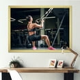 thumbnail image 1 of Designart "Trx Empowered Female Athlete" Aerobic & Bodybuilding Picture Framed Wall Art Prints, 1 of 5