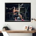 thumbnail image 1 of Designart "Trx Empowered Female Athlete" Aerobic & Bodybuilding Picture Framed Wall Art Prints, 1 of 5