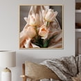 thumbnail image 1 of Designart "Tulip Serenity In Soft Hues I" Tulips Floater Framed Canvas Prints, 1 of 5