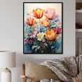 thumbnail image 1 of Designart "Tulips Rendered With Bold Brushstrokes And Vibrant Colors" Tulips Floater Framed Canvas Prints, 1 of 5