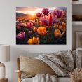 thumbnail image 1 of Designart "Tulips landscapes Of Color V" Floral Metal Wall Art, 1 of 5