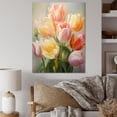 thumbnail image 1 of Designart "Tulips love expression" Floral Canvas Print, 1 of 5