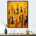 thumbnail image 1 of Designart "Turmeric Serenity In Hinduism'S Yoga I" Hinduism Floater Framed Wall Art Living Room, 1 of 5