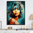 thumbnail image 1 of Designart "Turner In Turquoise III" Pop Art Floater Framed Canvas Prints, 1 of 5