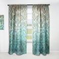 thumbnail image 1 of Designart 'Turquoise Blocked Abstract I' Modern Curtain Panel, 1 of 5