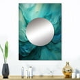 thumbnail image 1 of Designart "Turquoise Calm V" Abstract Landscape Mirror Wall Decor - Modern Teal Landscapes Large Mirror Wall Decor For Bedroom - 32" x 24" Inch, 1 of 5