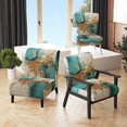 thumbnail image 1 of Designart "Turquoise Tranquility III" Upholstered Abstract Landscape Accent Chair and Modern & Contemporary Arm Chair - Multiple Color & Pattern, 1 of 7