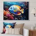 thumbnail image 1 of Designart "Turquoise Waters of the Caribbean II" Nautical & Beach Floater Framed Wall Art Living Room, 1 of 7