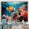 thumbnail image 1 of Designart "Turquoise Waters of the Caribbean III" Nautical & Beach Floater Framed Canvas Wall Art, 1 of 7