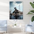 thumbnail image 1 of Designart "Turtle In Simplified Form" Animals Turtle Wall Art Living Room, 1 of 7