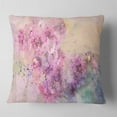 thumbnail image 1 of Designart Twig of Lilac Flowers - Floral Throw Pillow - 18x18, 1 of 4