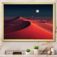 thumbnail image 1 of Designart "Twilight Glow Red Desert Landscape IV" Landscapes Framed Wall Art Decor - Global Red Desert Hallway Framed Wall Art Decor, 1 of 6