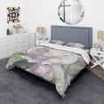 thumbnail image 1 of Designart 'Twilight Peony' Shabby Duvet Cover Set, 1 of 1