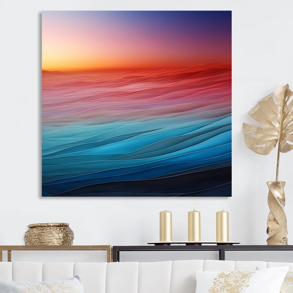 Designart "Twilight'S Canvas I" Rainbow Canvas Prints