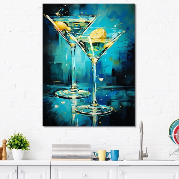 Designart "Twilight Vesper Elegance III" Cocktails Canvas Prints