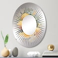 thumbnail image 1 of Designart "Twisting Orange Tropical I" Fruits Starburst Round Wall Mirror - Food & Beverage Oval Printed Decorative Mirror - Multiple Color Options, 1 of 5