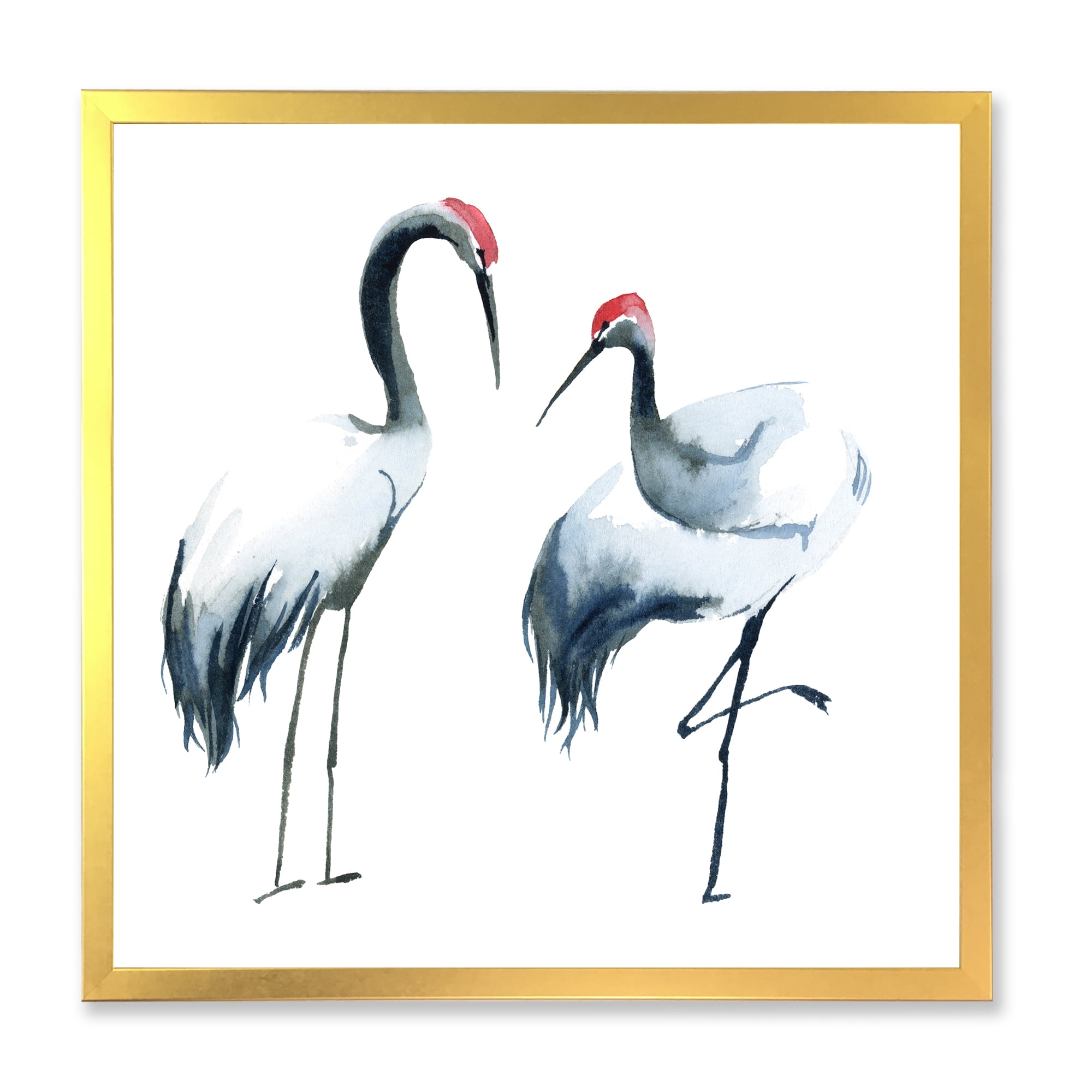 Designart 'Two Monochrome Shadoofs' Farmhouse Framed Art Print