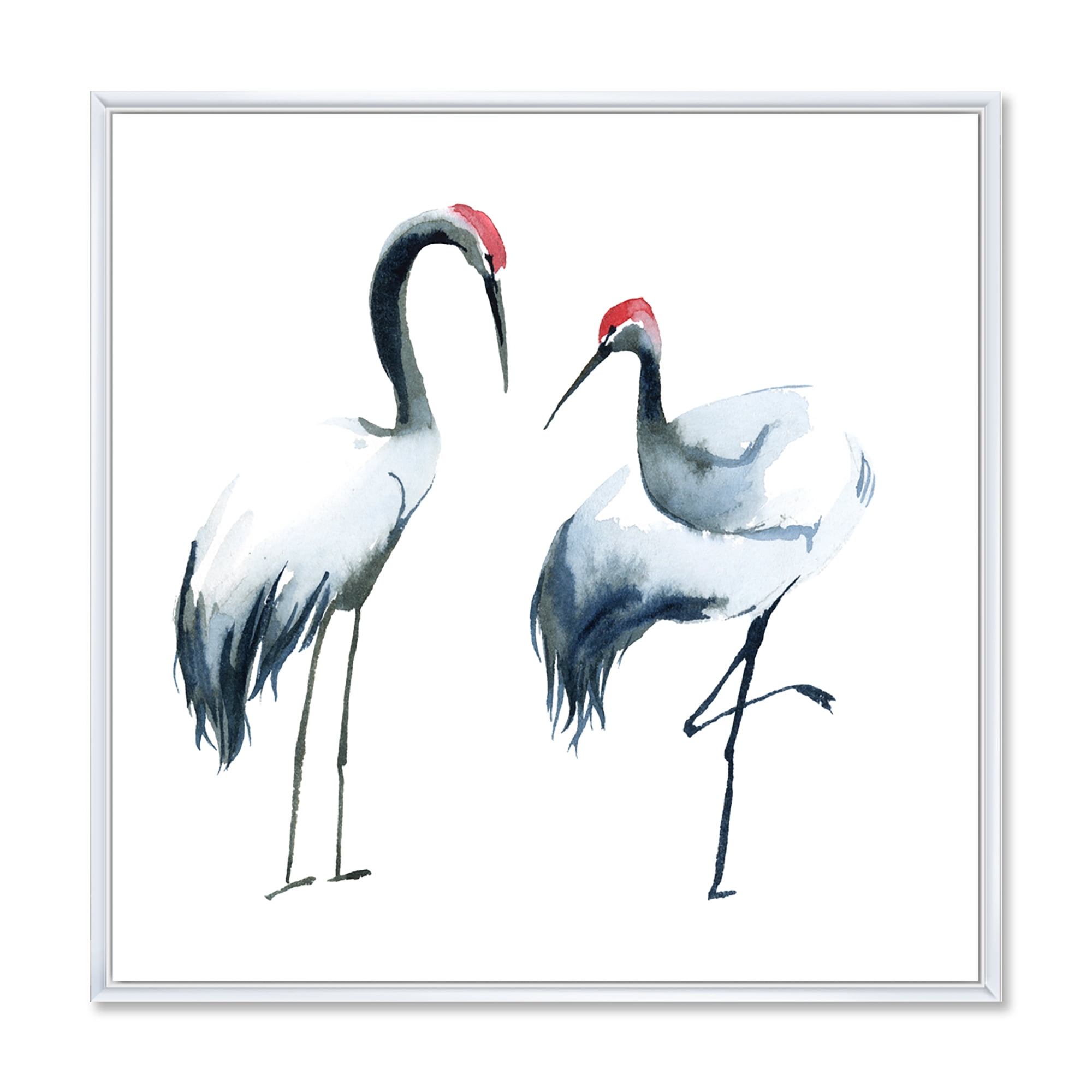 Designart 'Two Monochrome Shadoofs' Farmhouse Framed Canvas Wall Art Print