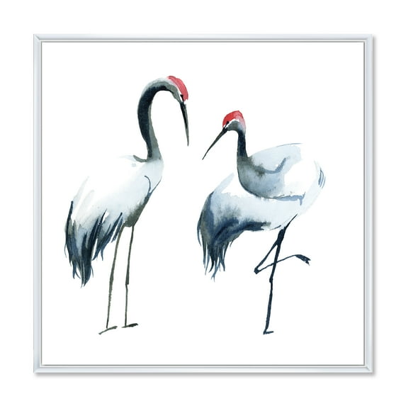 Designart 'Two Monochrome Shadoofs' Farmhouse Framed Canvas Wall Art Print