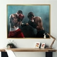 thumbnail image 1 of Designart "Two Professional Boxers Engaged In A Boxing Match" Boxing Floater Framed Wall Decor, 1 of 5