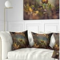 thumbnail image 1 of Designart Two Spring Flowers - Floral Throw Pillow - 18x18, 1 of 5