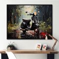 thumbnail image 1 of Designart "Two-Wheeled Excursions I" Scooter Floater Framed Canvas Prints, 1 of 5
