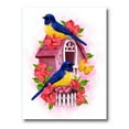 thumbnail image 1 of Designart ' Two Yellow and Blue Tit Birds Sitting Near The Nest ' Traditional Canvas Wall Art Print, 1 of 4