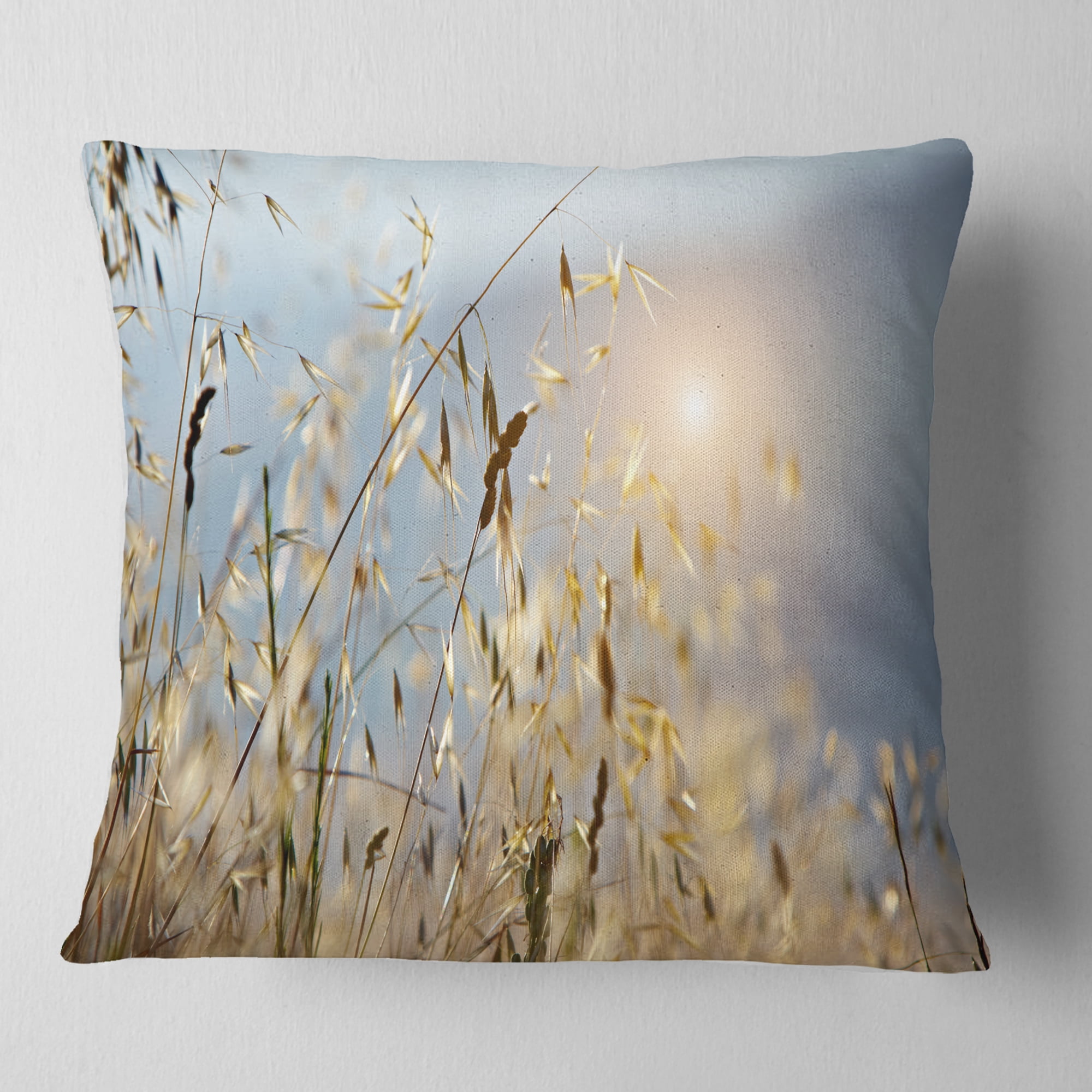 Designart Typical Tuscany Sunset Italy - Landscape Printed Throw Pillow - 18x18