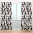thumbnail image 1 of Designart 'USA New UK Londen York Sneakers' Modern & Contemporary Blackout Curtain Panel, 1 of 4