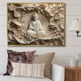 thumbnail image 1 of Designart "Unadorned Buddhist Icon I" Buddhism Floater Framed Wall Art Living Room, 1 of 5