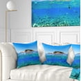 thumbnail image 1 of Designart Under and Above the Waters - Seascape Throw Pillow - 16x16, 1 of 1